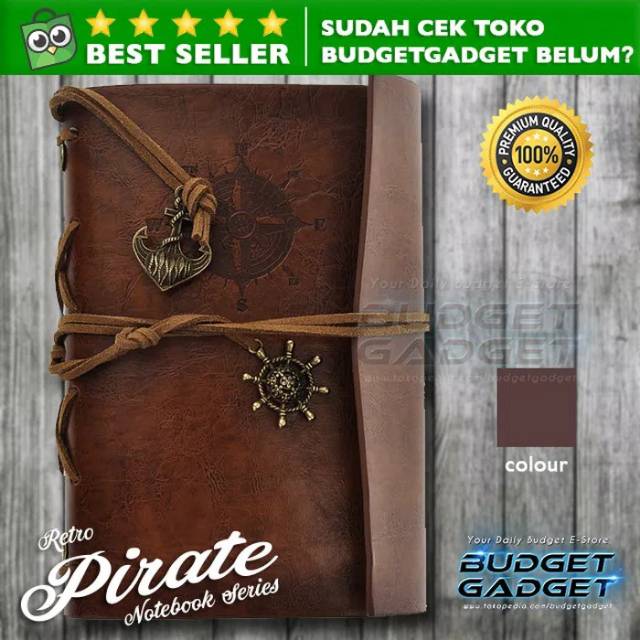 

Buku Catatan Binder Note Classic Retro Pirate Ship Leather