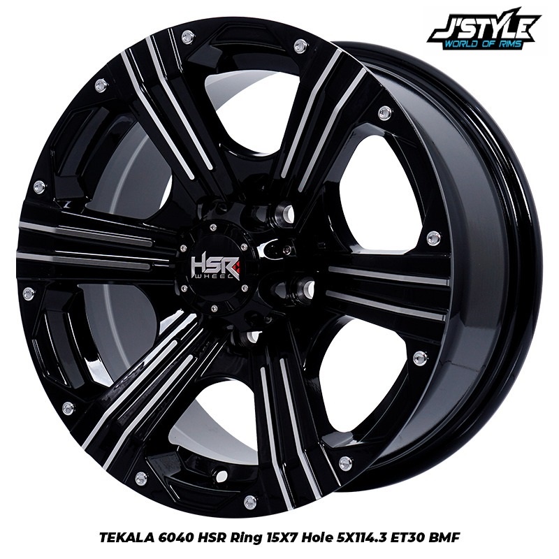 Velg racing semi off road HSRwheel Tekala Ring 15 untuk  mobil Innova CRV Ertiga dll