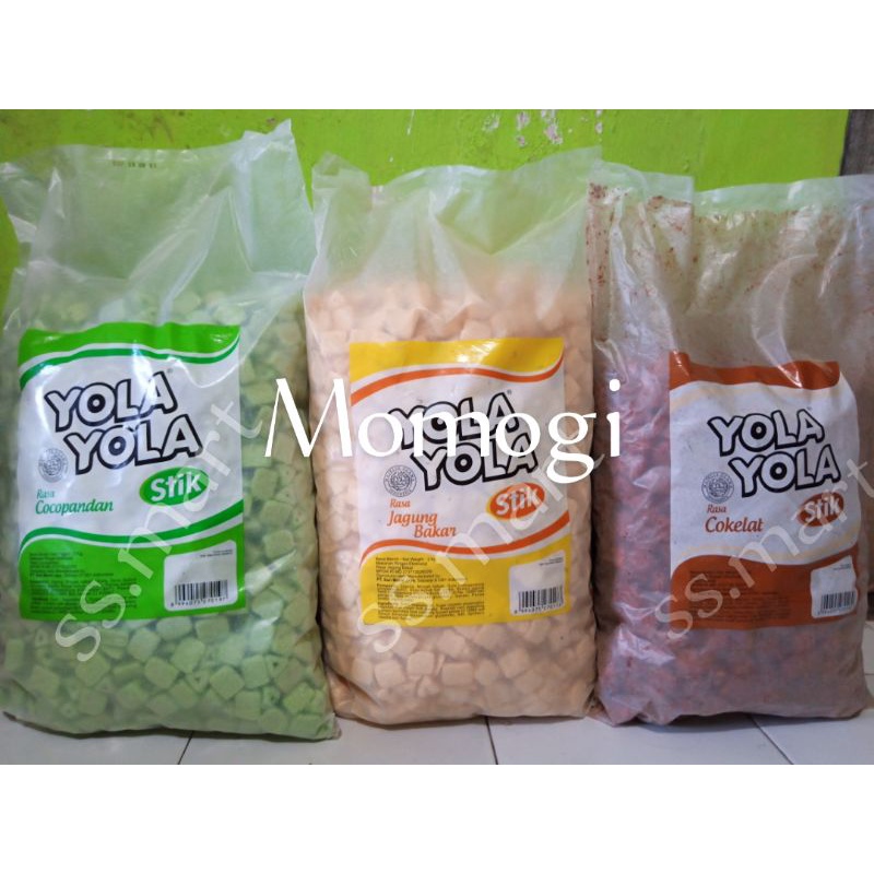 

yola momogi segitiga coklat pandan jagung bakar 500gr