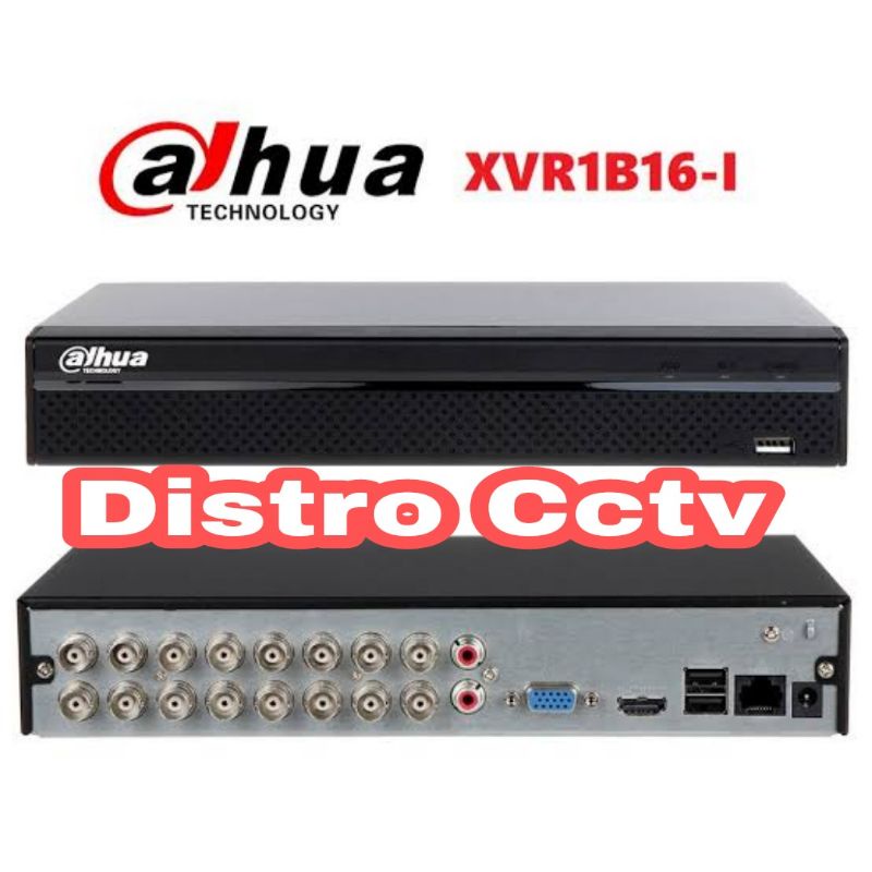 Dvr 16ch Dahua Full HD 1080p DH-XVR 1B16-i DvR 16 Channel Garansi Resmi 16 CH