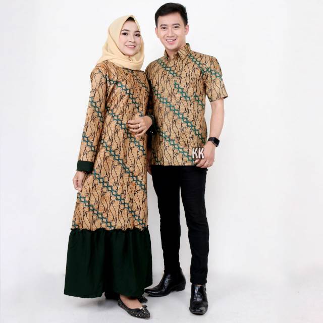 BATIK COUPLE KIPAS MODEL GAMIS BIG SIZE/JUMBO SIZE FIT XXL LD 110 cm/BATIK SARIMBIT JUMBO SIZE