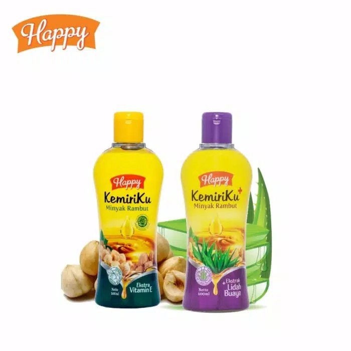 Paket Hemat 3in1 Happy Kemiriku Shampoo Minyak Rambut Hair Tonic