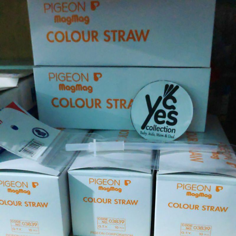 Sedotan silicone pigeon Refil HARGA 1 pcs training cup colour straw mag mag sedot botol minum anak