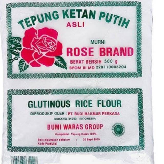 

Tepung Ketan Rose Brand 500 gr