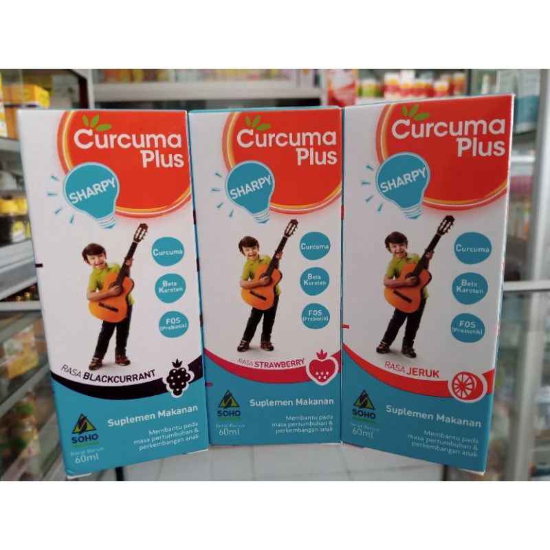 Curcuma Plus Sharpy 60ml | Jeruk/Strawbery/Blackcurrant