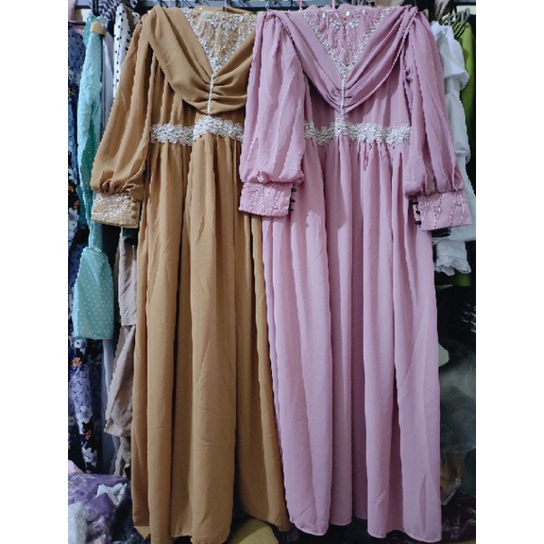 GAMIS PESTA/GAMIS MEWAH SIMPLE ELEGAN