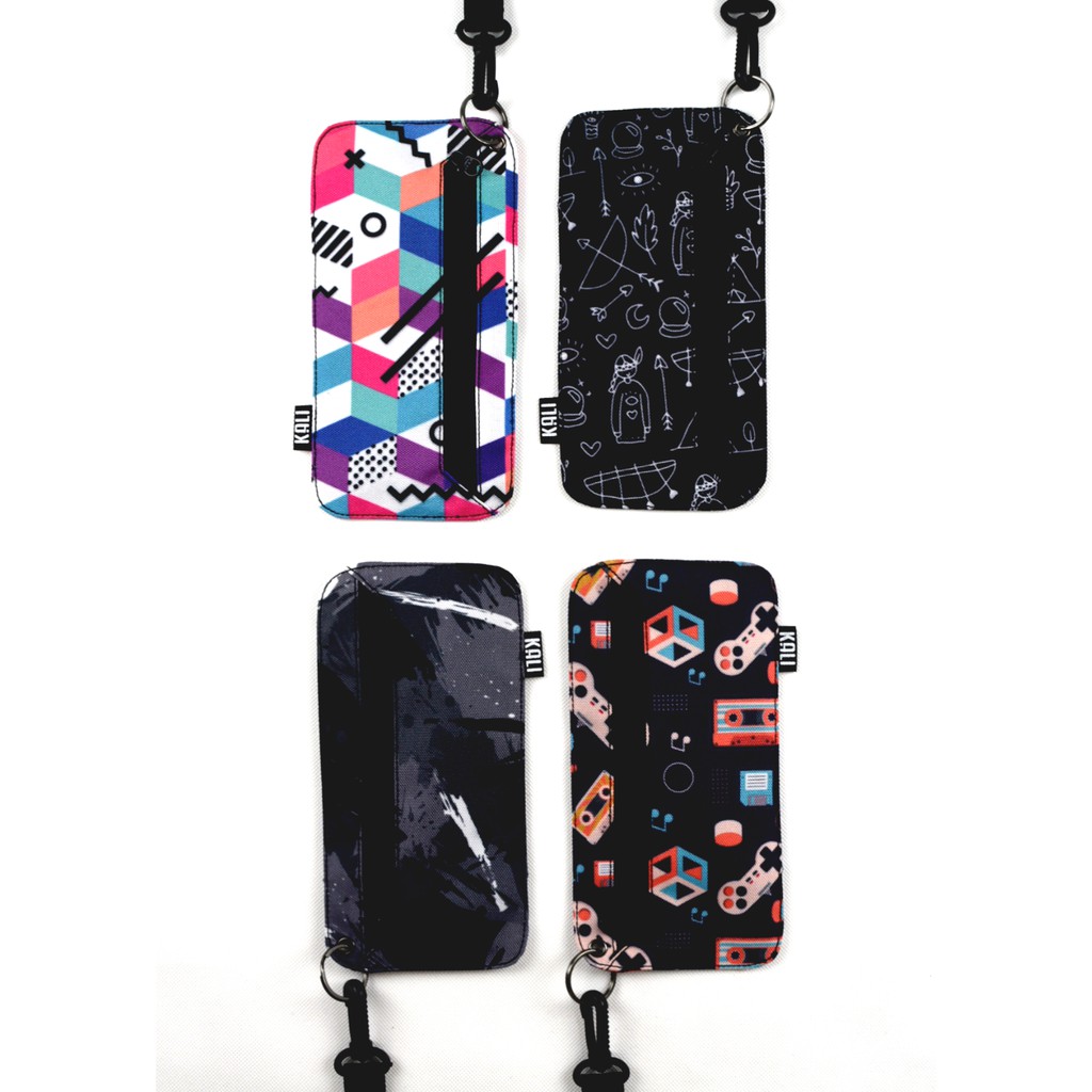 Dompet HP ID Holder // Sling Phone Premium // Gantungan Leher Wanita Pria Motif // Hanging Phone Wallet By- KALI.BDG