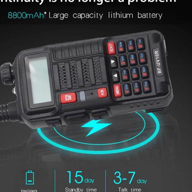 BAOFENG TR-818UV Walkie Talkie TRI BAND UHF VHF Two Way Radio 10W