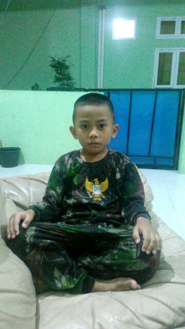 Setelan Anak Loreng Army Kaos Anak Loreng