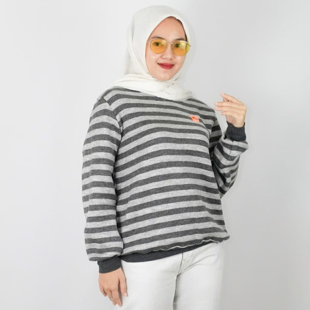 sweater hoodie polos Wanita dan pria murah keren kekinian hodie terbaru simple- BISA COD-CREWNECK