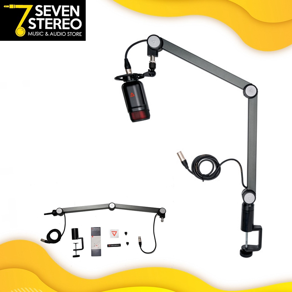 THRONMAX S2 Caster Clamp-On Boom Stand with Integrated XLR Cable