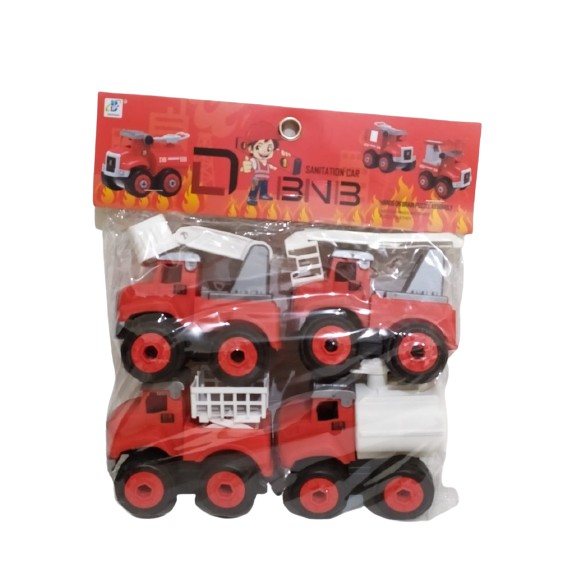 Mainan Bongkar Pasang Mobil engineering vehicle DBNB 4 pcs No DB6066