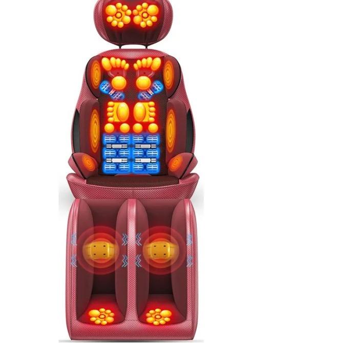 Kursi Pijat Alat Pijat Tubuh Portable Pijat Elektrik Pijat punggung - Merah