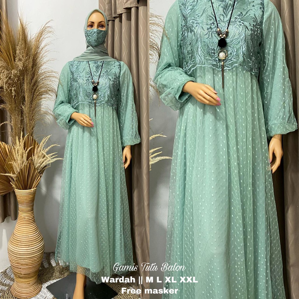 Gamis Tutu Balon / Kebaya Kekinian / Kebaya / Kebaya Brukat / Gamis Brukat / Gamis Pesta / Gamis