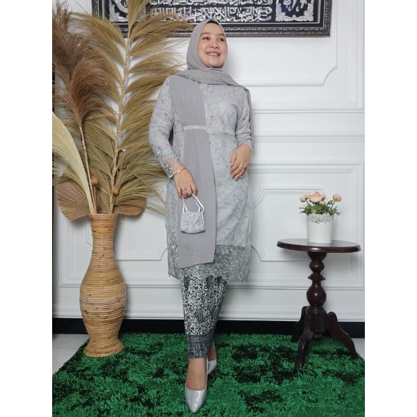 SETELAN TUNIK TULLE SELENDANG/ TUNIK TULLE SELENDANG