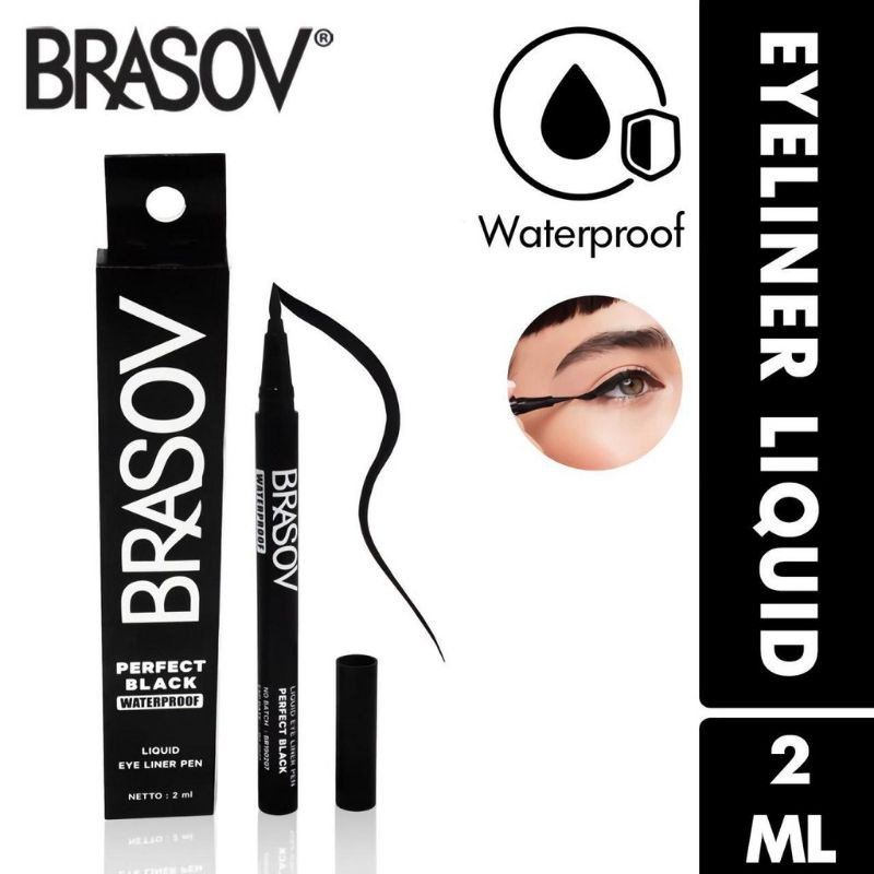 Brasov Eyeliner LiQuid Netto 2 ML Perfect Black