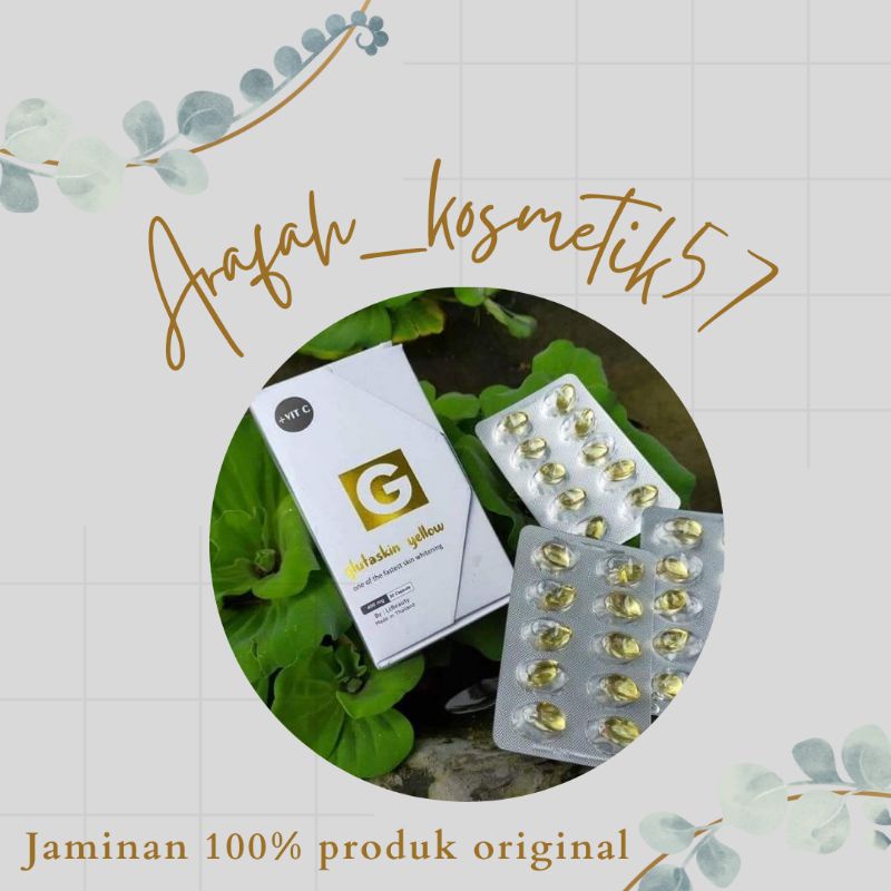 glutaskin yellow suplemen pemutih badan by lc beauty
