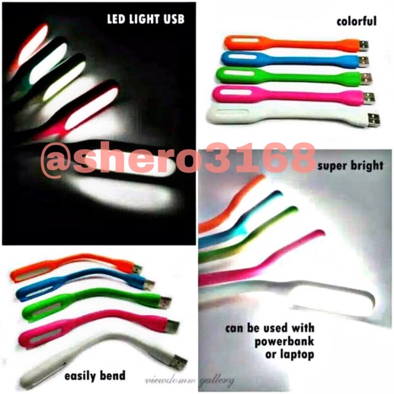 Lampu usb LED  Flexibel model sikat Gigi komputer