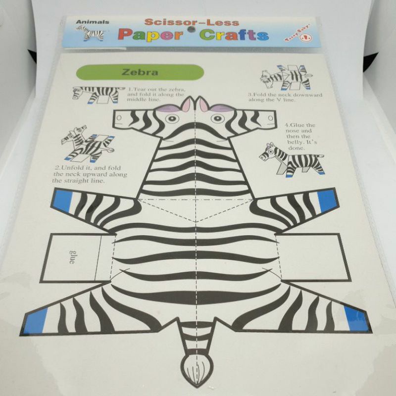 

Kerajinan Tangan Karton Bentuk 3Dimensi tanpa perlu menggunakan Gunting / Scissor -less Paper Crafts / Binatang / Transportasi / Bangunan