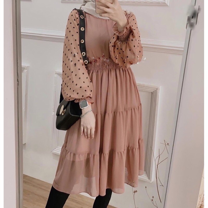 SINTA TUNIK MOTIF POLKADOT / BAJU WANITA / RAYON VISCOSE