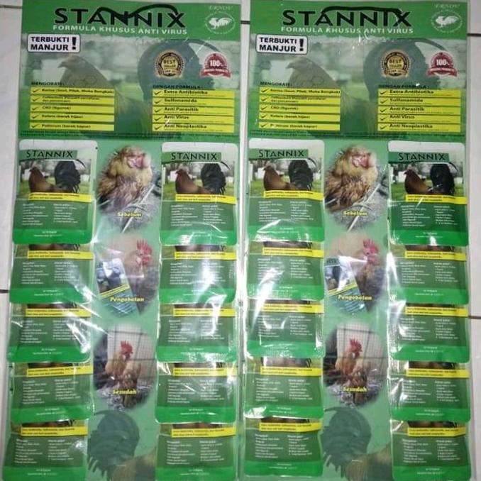 PROMO STANNIX obat ayam snot ngorok crd lumpuh berak hijau berak kapur Murah