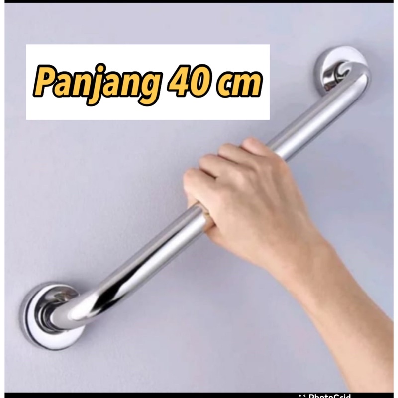 Grab Bar 40 Cm/ tarikan handle bathub bethub bathup/ handle kamar mandi 40 cm tarikan pegangan safety grab bar 40 cm