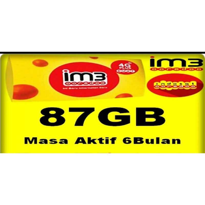 SP INDOSAT 87GB /6bulan