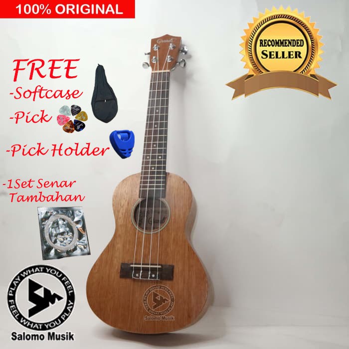 Ukulele Tenor Grande 25" Varian Warna + Softcase