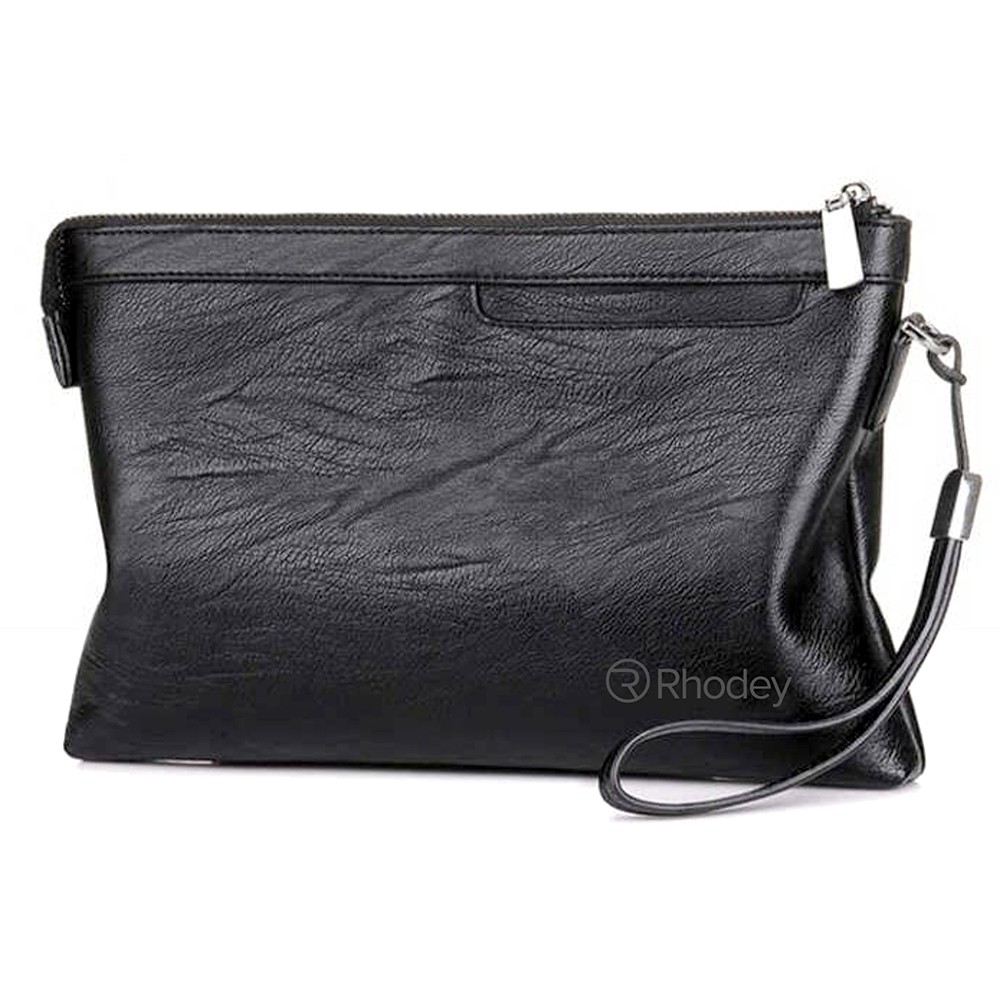 Rhodey Dompet Clutch Pria Bahan Kulit - Black