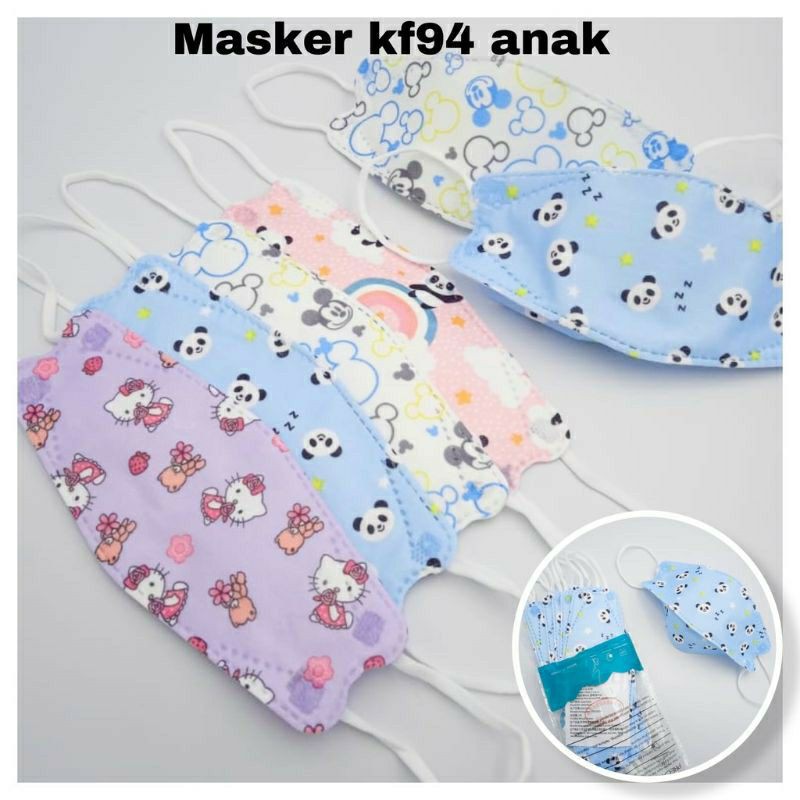 Masker Anak KF94 4Ply motif 1.pcs