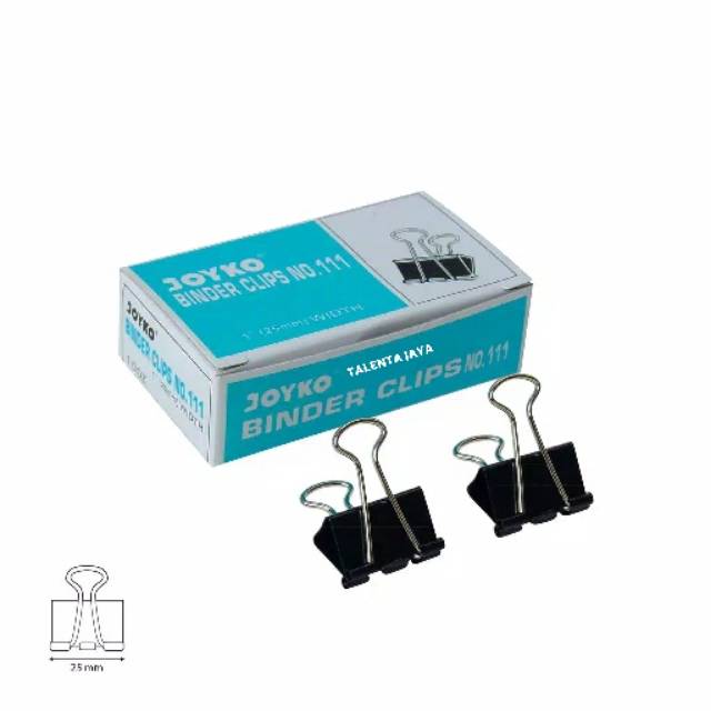 

BINDER CLIP PENJEPIT KERTAS NO 111 JOYKO 12 PCS