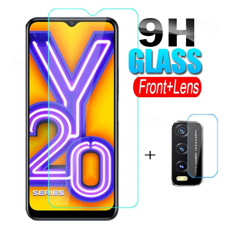 Tempered Glass Vivo Y20 /Y20i / Y20s / Vivo Y12s Free Tempered Glass Camera