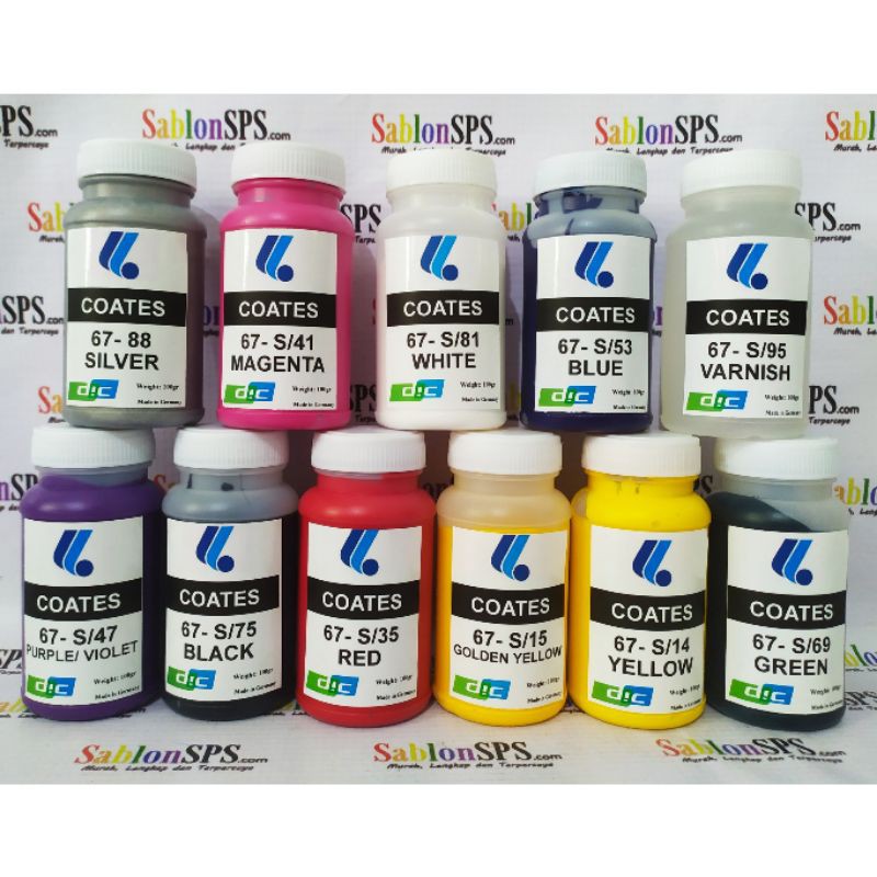 TINTA SABLON GELAS COATES 67 - 88 SILVER 100GR