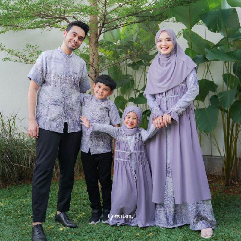 READY SARIMBIT dress Nadhira dan Koko Nadhif Motif by Greenism