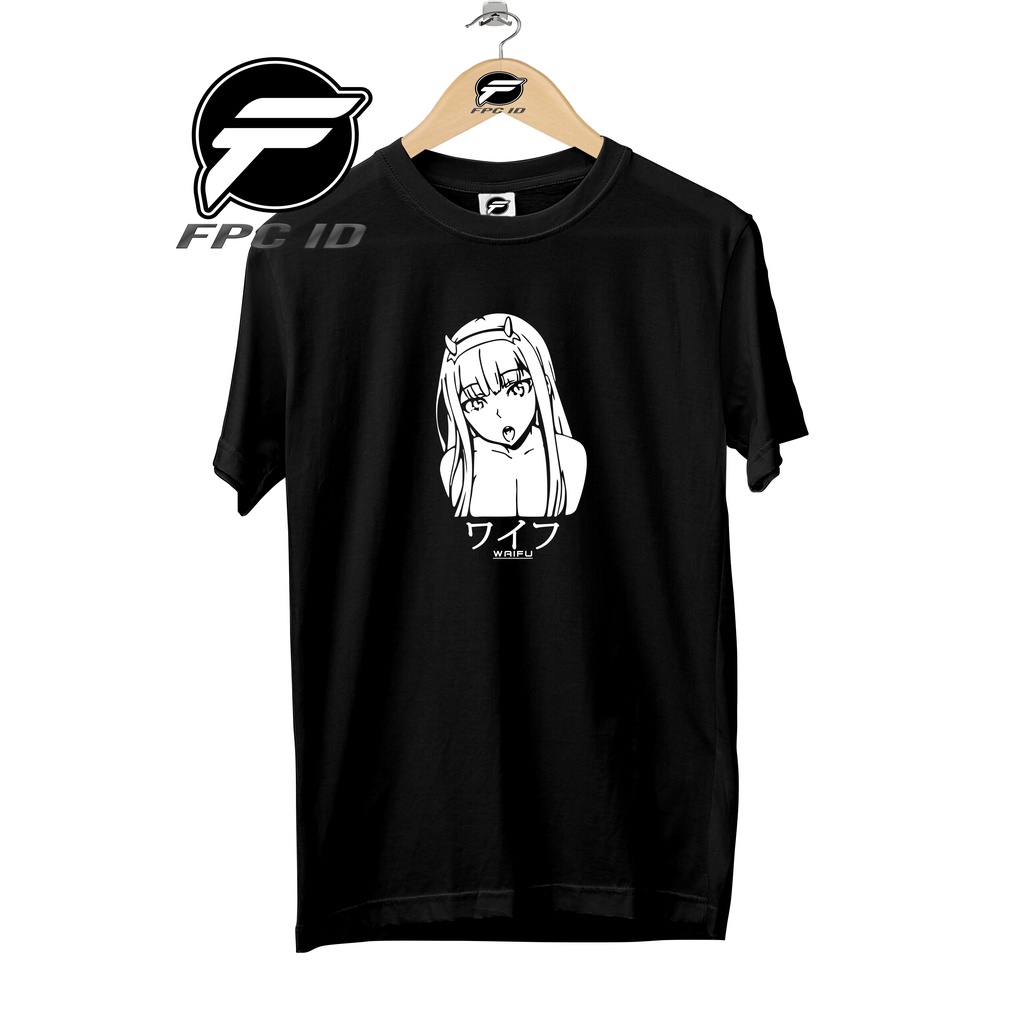 Kaos Anime Waifu Cotton Combed 30s Tshirt Pria Distro Atasan Wanita Jumbo Pilihan Favorit Fpc Id