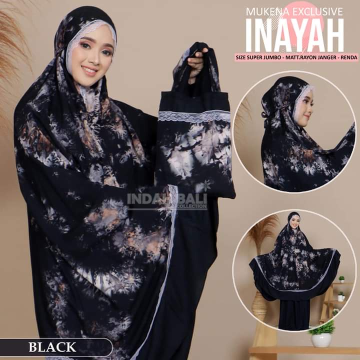 Mukena Bali Jumbo Dewasa Rayon Janger Inayah Indah Bali