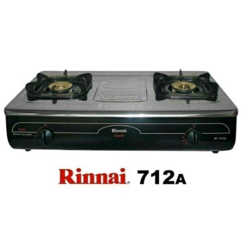 RINNAI RI-712A Kompor Gas 2 Tungku Stenlis Staniless