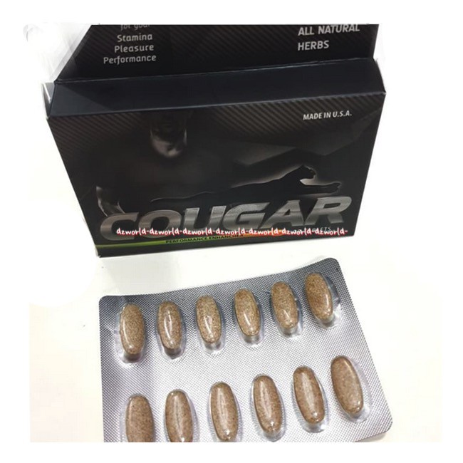 Cougar 12Tablets Performance Enchancher Supplement Kesehatan Pria