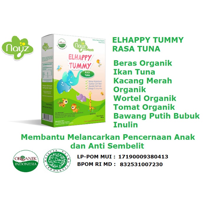 

f0fjhubfe00 Nayz Bubur/Tim Sehat Organik Mini Tematik 300 Gr - Elhappy Tummy DsGk