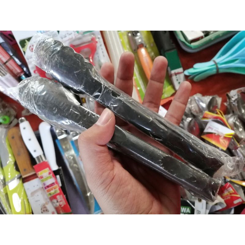 capitan jepitan gorengan warna hitam ready ukuran pendek