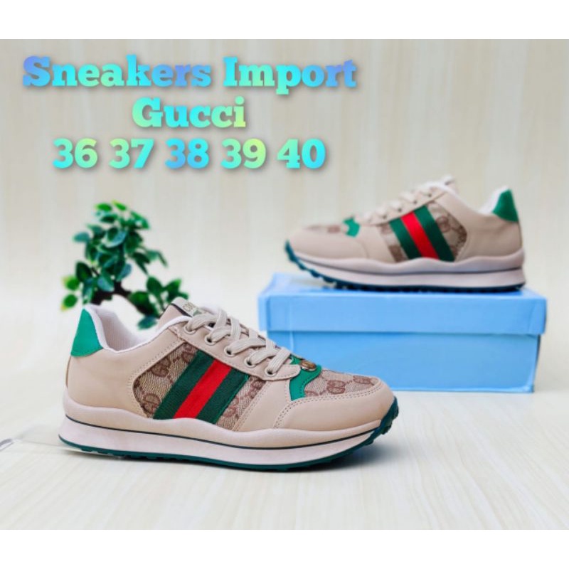 sneakers import wanita sepatu sneakers Gucci terbaru best seller termurah