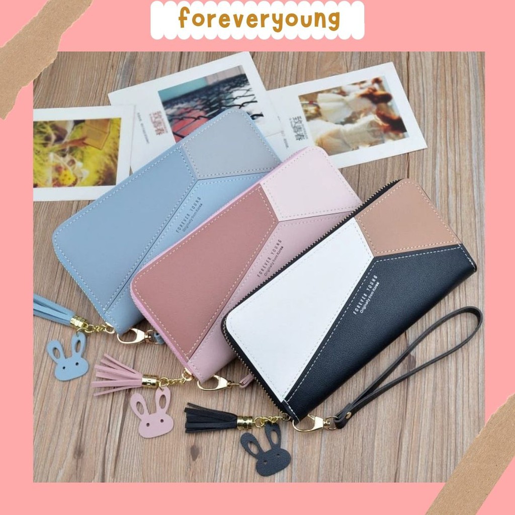 ( Fy  COD Dompet Import dompet wanita Panjang dompet wanita import real pic dompet murah real pic