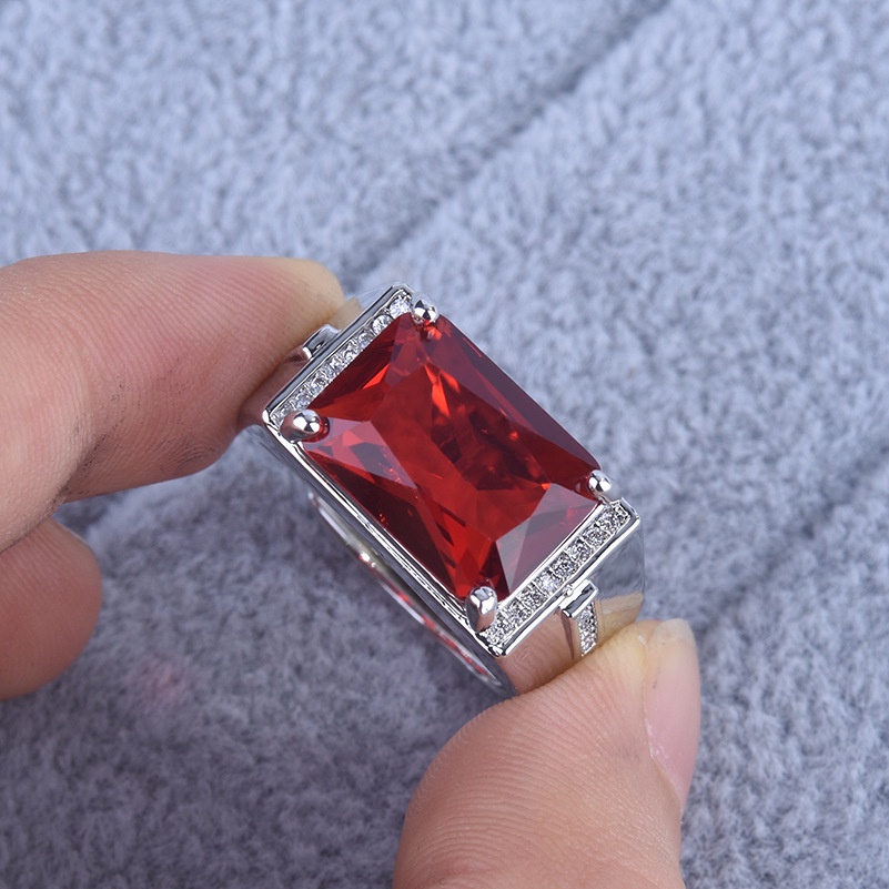 Goldkingdom Perhiasan Fashion Emas Asli Kadar 375 Bangkok Aksesoris Ready Stock Bertatahkan Zamrud Turmalin Cincin Berlapis Emas 18 K Putri Berlian Adjustable Band