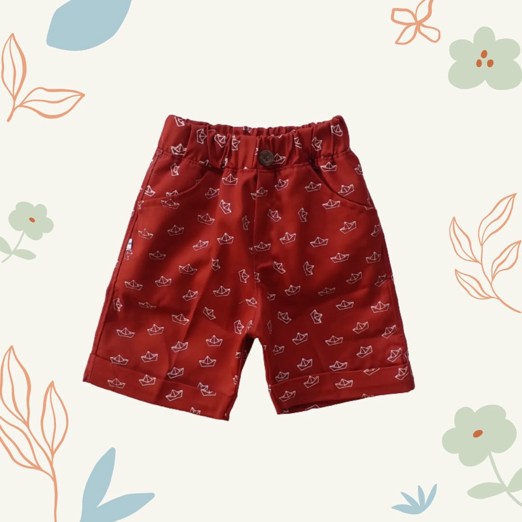 HappyOliver PASSWORD PAPER BOAT CELANA PENDEK Anak BerKualitas