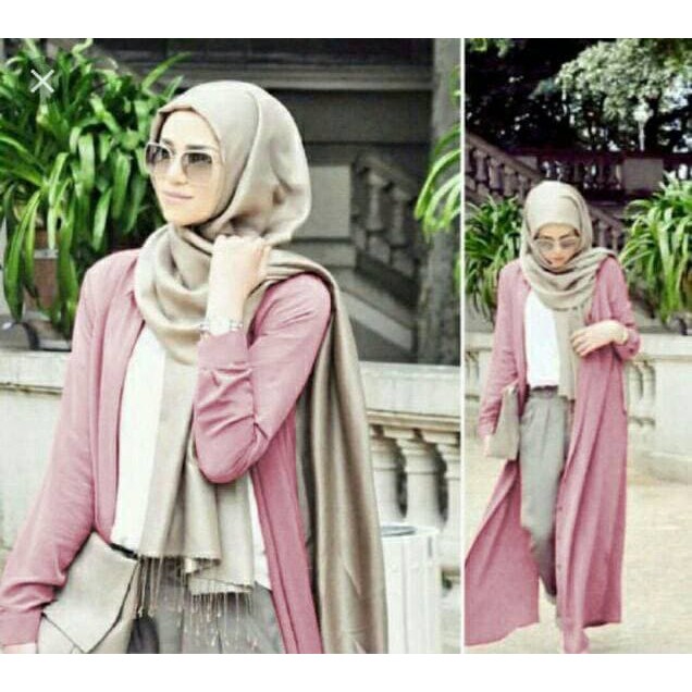 pakaian Gaun muslim ibu islami aop d setelan st hj CONSINA DUSTY / baju muslim wanita celana cardi u