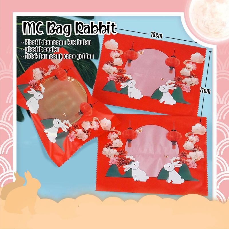 

Plastik kue bulan mooncag bag rabbit