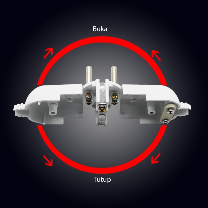 HK-Steker Arde Colokan Listrik Arde Bulat