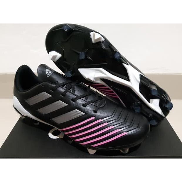 SOCCER SHOES ORIGINAL GRADE SEPATU BOLA - SOCCER ADIDAS PREDATOR NEW LOOK BLACK SILVER PINK - FG