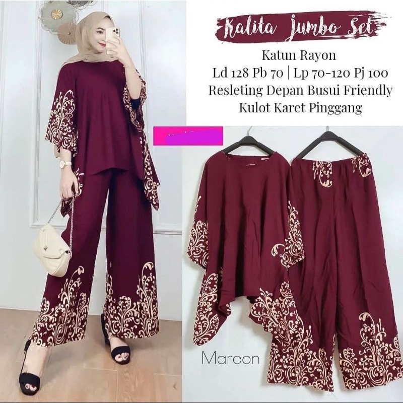 batik AYODHA batik setelan waka kalita jumbo set