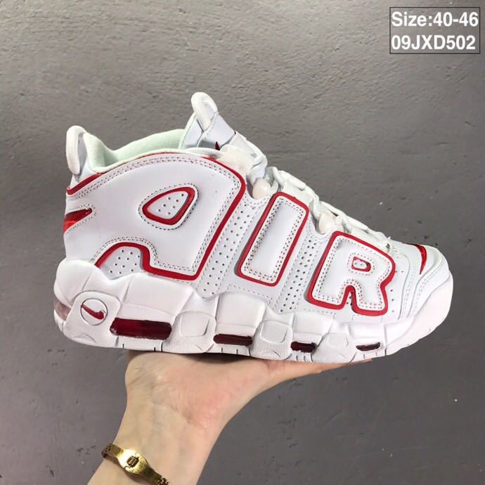 uptempo red and white